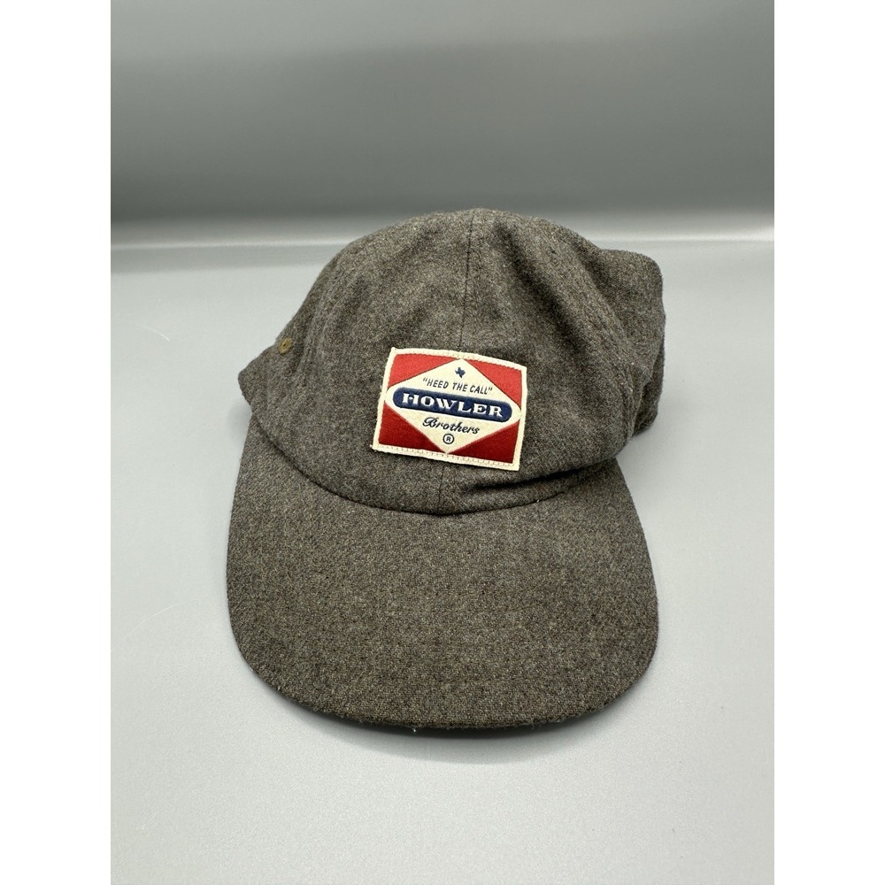 Howler Bros Hat Mens Brown Wool Adjustable Strapback "Heed The Call" Logo